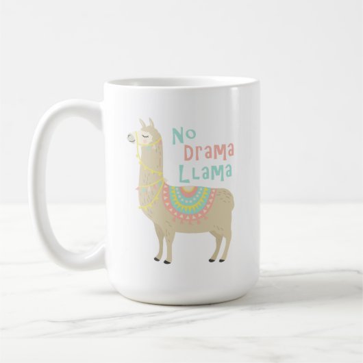 戯曲ラマのマグ無し コーヒーマグカップ (左)