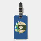 戯曲ラマの兄弟無し ラゲッジタグ (正面縦)