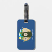 戯曲ラマの兄弟無し ラゲッジタグ (裏面縦)