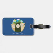 戯曲ラマの兄弟無し ラゲッジタグ (裏面横)