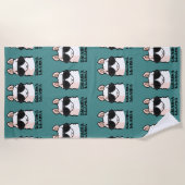 戯曲ラマ ビーチタオル (正面)