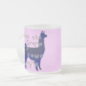 戯曲ラマ、 フロストグラスマグカップ (正面左)