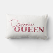 戯曲女王のばら色の金ゴールドのグリッター ランバークッション (裏面)