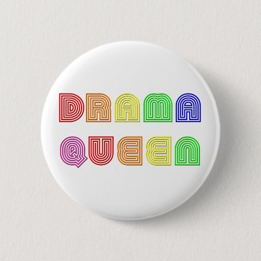 戯曲女王 缶バッジ (正面)