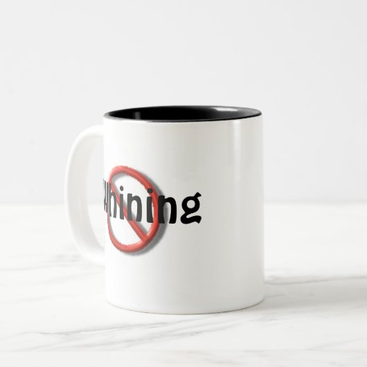 戯曲無しすすり泣くマグ無し ツートーンマグカップ (正面左)