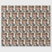 戯曲間抜けの老人 ラッピングペーパー (フラット)