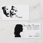 戯曲/俳優の名刺 名刺 (正面/裏面)