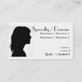 戯曲/俳優の名刺 名刺 (裏面)