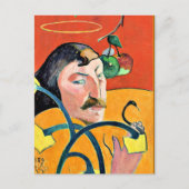戯画絵画はポール・ゴーギャンによる。 ポストカード (正面)