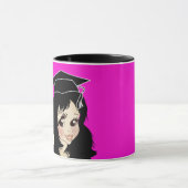 戯画院卒業生ギフト女子インディアン女子 マグカップ (中央)