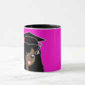 戯画院卒業生ギフト女黒インディアン女 マグカップ (中央)