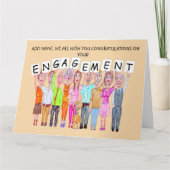 戯画，人々は婚約 カード (正面)