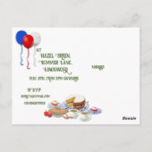 戴冠お祝いパーティの招待状葉書 ポストカード (裏面)