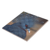 戴冠させたハト タイル (側面)