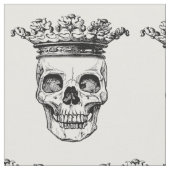 戴冠させた頭部のプリントの生地 ファブリック (クローズアップ)