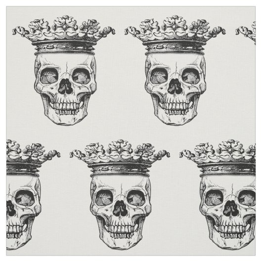 戴冠させた頭部のプリントの生地 ファブリック (見本)