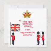 戴冠式お祝い招待状 招待状 (裏面)