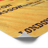 戴冠式スコットヴィンテージ鉄道ポスター広告 ポスター (角)