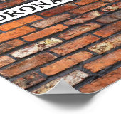 戴冠式通り – サインポスター ポスター (角)