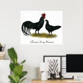 戸丸ロング鶏 ポスター (ホームオフィス)