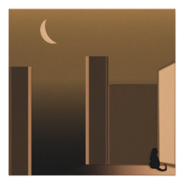 戸口で猫を飼う ポスター