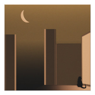 戸口で猫を飼う ポスター