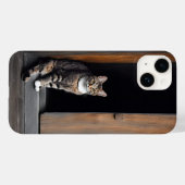 戸口に入ったタビー猫 Case-Mate iPhoneケース (裏面 (横))