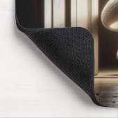 戸口に白熱［赤熱］光を放つキノコのマンチキン マウスパッド (コーナー)