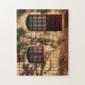 戸口のバラ小屋 ジグソーパズル (縦)