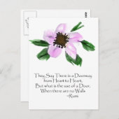 戸口るみ水彩絵葉書 ポストカード (正面/裏面)