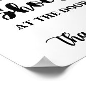 戸口離れで靴を下さい ポスター (角)