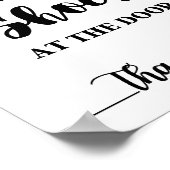 戸口離れで靴を下さい ポスター (角)