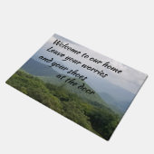 戸口離れの心配は ドアマット (アングル)