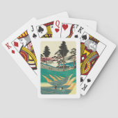 戸塚市:ヴィンテージウッドブロックプリント トランプ (裏面)