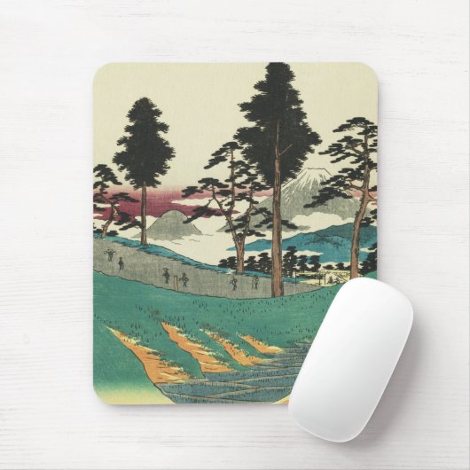 戸塚市:ヴィンテージ浮世絵ウッドブロックプリント マウスパッド (マウス)