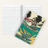 戸塚，日本：ヴィンテージ日本の木版画 ノートブック (内側)