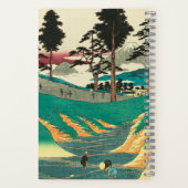 戸塚，日本：ヴィンテージ日本の木版画 ノートブック (裏面)