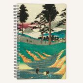 戸塚,日本:ヴィンテージ日本の木版画 ノートブック (正面)
