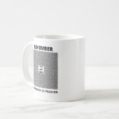 戸惑わない コーヒーマグカップ (正面左)