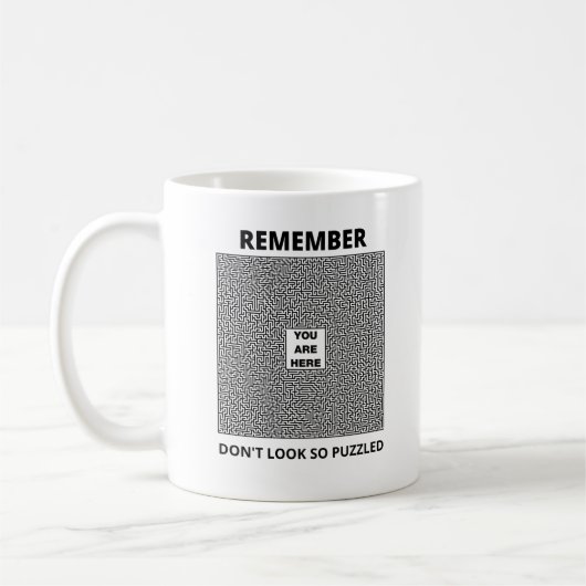 戸惑わない コーヒーマグカップ (左)