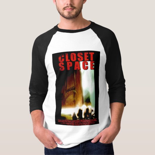 戸棚の宇宙ポスターTシャツ Tシャツ (正面)