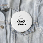 戸棚は衣服のためです 缶バッジ (インサイチュ)