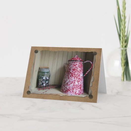 戸棚初期の誕生日カード カード (正面)