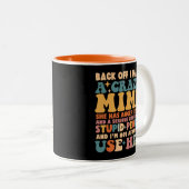 戻おもしろいってミミが熱狂するいる ツートーンマグカップ (正面右)