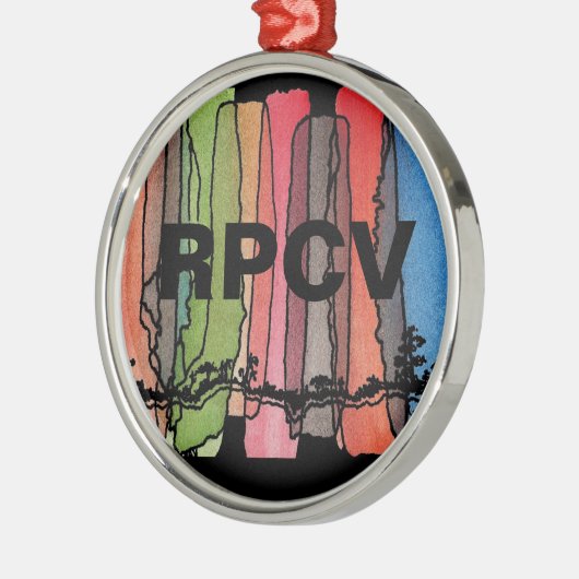 戻された平和部隊のオーナメント メタルオーナメント (左)