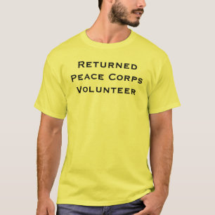 戻された平和部隊のボランティア Tシャツ
