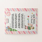 戻った!シークレットクリスマス小妖精や小人リターンレタ子供へー ジグソーパズル (横)