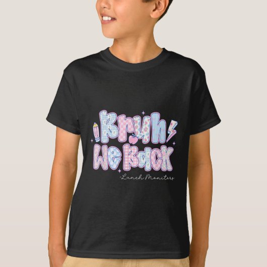 戻ってきたよ 絉食当番 鉛筆 バックトゥスクール Tシャツ (正面)