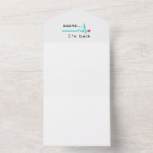 戻ってきたハート攻撃生存者車 オールインワン招待状 (内側)