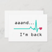 戻ってきたハート攻撃生存者車 サンキューカード (正面/裏面)